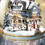 Thomas Kincade White Christmas Musical Collectible Snow Globe