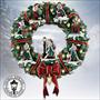 Thomas Kinkade Illuminated St. Nicholas Wreath 